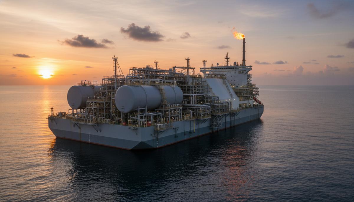 АфБР выделил $150 млн на плавучий СПГ-завод Coral North в Мозамбике Плавучий завод по производству сжиженного природного газа (СПГ) Coral North в океане у побережья Мозамбика.