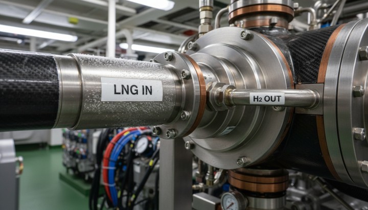 Новая технология Hycamite превратит СПГ в водород прямо на борту судна
