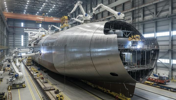 В Турции дан старт строительству нового гибридного судна-бункеровщика СПГ