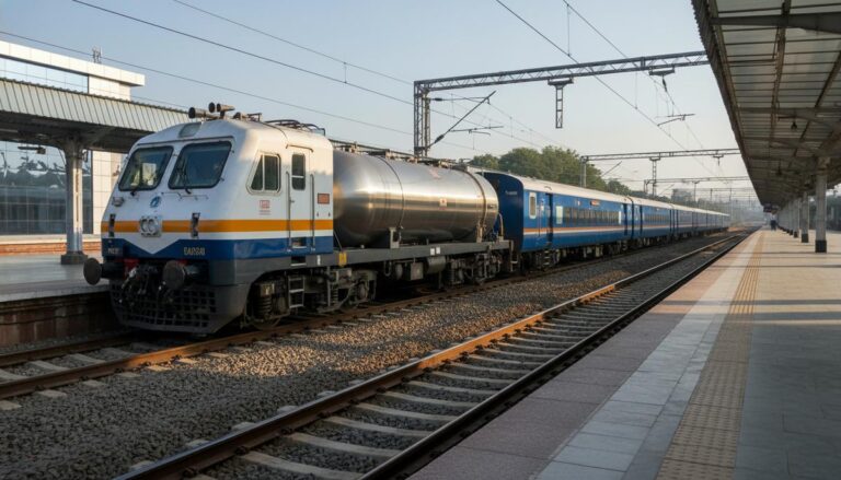 В Индии запущен первый поезд на сжиженном природном газе и дизельном топливе