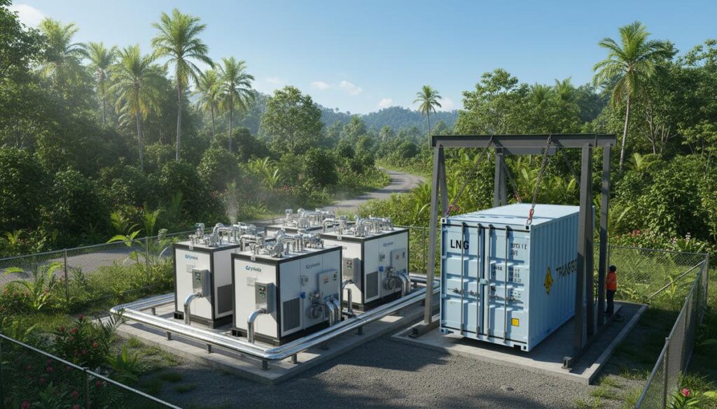 Индонезия запустила первый модульный СПГ-завод для газоснабжения островов