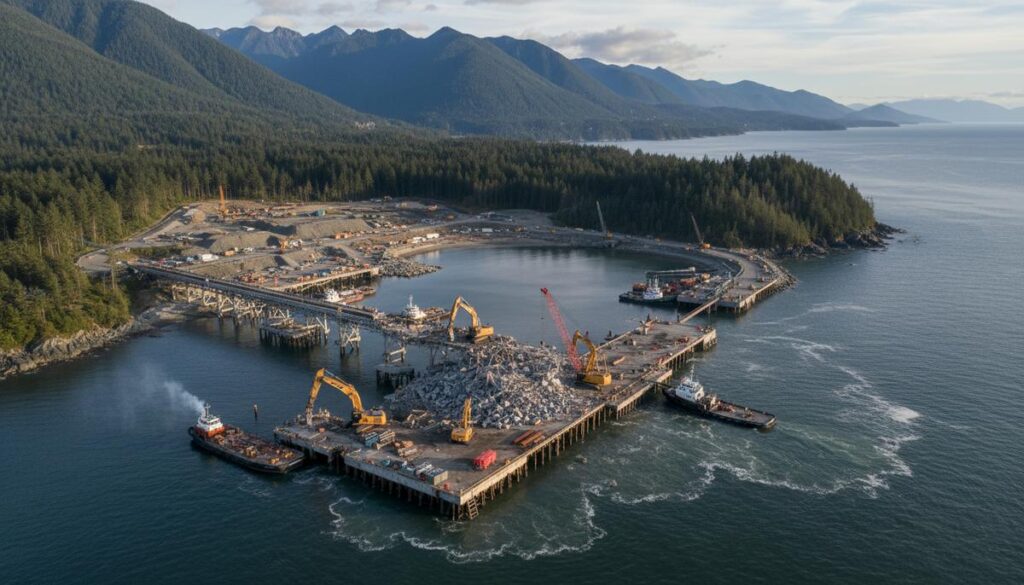 LNG Canada начинает масштабные строительные работы у морского терминала