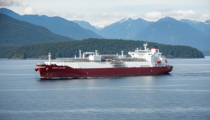 Новый СПГ-газовоз для проекта LNG Canada получил имя DIAMOND GAS JADE