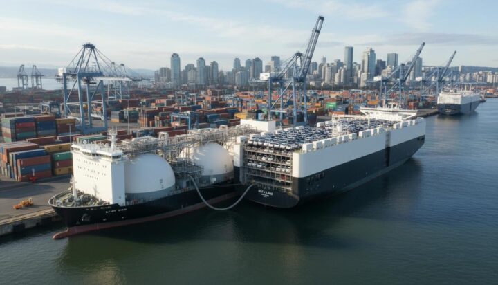 Seaspan и MOL заключили контракт на СПГ-бункеровку автовозов в Ванкувере