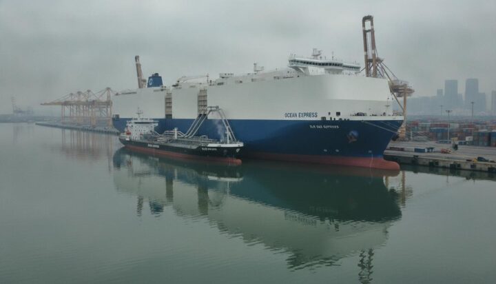 Dan-Bunkering провела сложную бункеровку СПГ-судна нового поколения в Китае