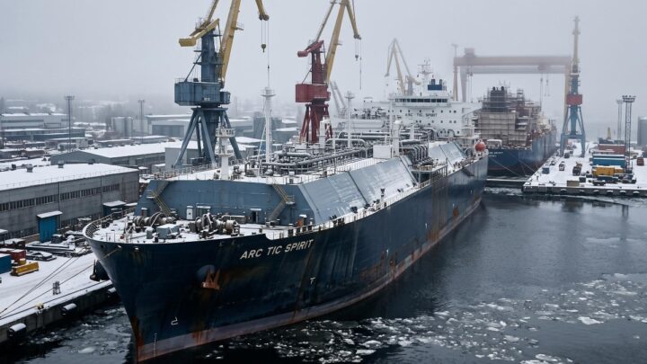 Российские верфи готовят к спуску три новых СПГ-газовоза