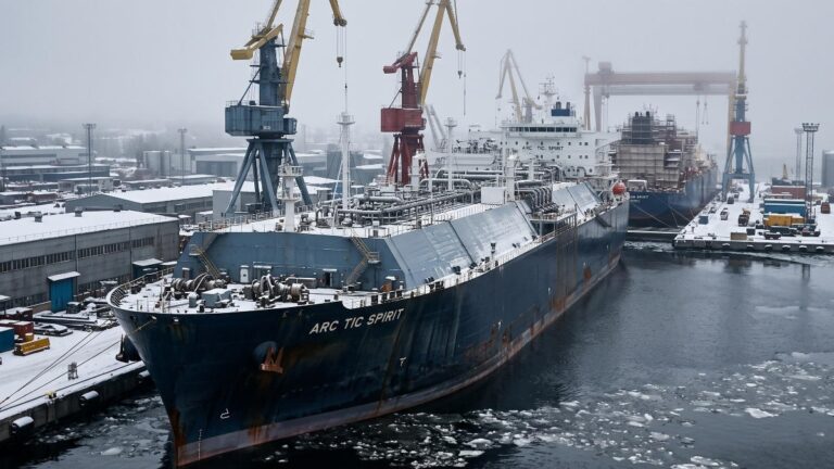 Российские верфи готовят к спуску три новых СПГ-газовоза